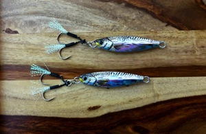 2pcs 40g-80g 3D sea fishing metal lazer lure jig, for bass, mackerel and pollack - Picture 1 of 5