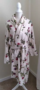 Vtg Turkish Bathrobe 90s Roses Shabby OS - Picture 1 of 9