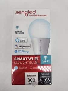 Sengled Smart Wi-Fi LED White Light Bulb A19 2-Pack - Picture 1 of 3