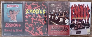 Exodus - Bonded By Blood, Pleasures of the Flesh, Objection Overruled Cassettes - Picture 1 of 12