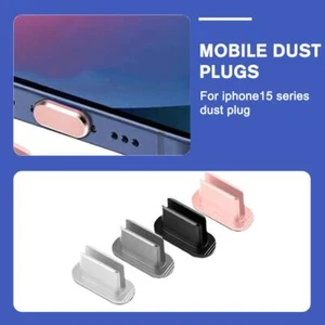 5x Type-C Mobile Phone Charging Port USB Anti-dust Plug Metal Stopper Protector - Photo 1 sur 19