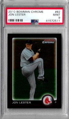 2010 Bowman Chrome Jon Lester PSA 9 - Image 1 of 2