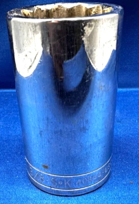 SK PROFESSIONAL TOOLS 40844 Socket, Steel, Chrome, 1 3/8 "  12PT  x 3" long - Image 1 of 4