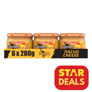 Doritos Nacho Cheese Dip | 6x 280g Jars | Now Even Cheesier | BBE 14/09/25 - Picture 1 of 5
