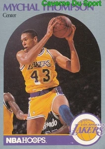 160 MYCHAL THOMPSON LOS ANGELES LAKERS CARD CARTE BASKETBALL NBA HOOPS 1990 - Picture 1 of 2