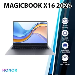 Honor MagicBook X 16 2024 Windows PC Laptop (8GB+512GB/ Intel i5-12450H/NEW) - Picture 1 of 9