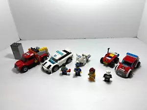 LEGO Town: City LOT: Fire car 60110 + police 60128 + tow truck 60137, etc. - Picture 1 of 9