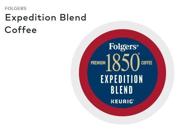 🆕☕ Folgers 1850 Expedition Blend Keurig Coffee K-cups   Foto 1 de 1
