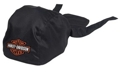 Harley-Davidson Men's Bar & Shield Polyester One Size Headwrap - Solid Black - image 1 of 2