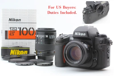 2 Lens Set [MINT] Nikon F100 35mm SLR Film Camera AF 50mm f1.4 & Zoom Lens JAPAN - Image 1 of 4