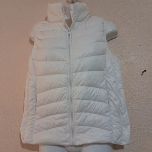 Chaleco Ambiance Puffy Mujer Talla M Color Crema - Imagen 1 de 9