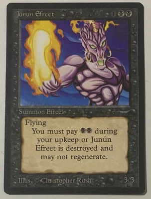 Magic The Gathering MTG JUNUN EFREET Arabian Nights! - Image 1 of 4