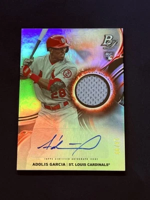 2019 Bowman Platinum Pieces relíquia autógrafo autografado #PPAR-AG Adolis Garcia /99 - Imagem 1 de 2
