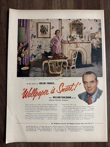 The Wallpaper Council Print Ad Mid Century America Interior Design Decor - Picture 1 of 4