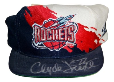 Clyde Drexler Signed Vintage Logo Athletic Splash Snapback Cap Hat NWT JSA - Image 1 of 4