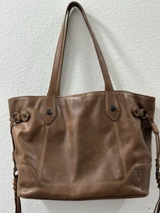 Frye Leder Melissa Satchel Schultertasche Used Leder Braun GUC - Bild 1 von 12