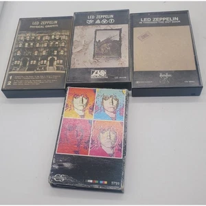 LED ZEPPELIN VINTAGE CASSETTE TAPE LOT (4) IN THROUGH THE OUT DOOR - Imagen 1 de 3
