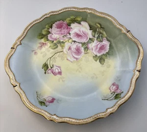 Antique O & E G Royal Austria Platter Gold Rim 12 In With Plate Hanger #26 - Picture 1 of 11