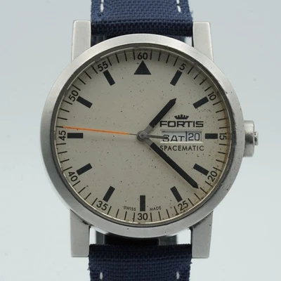 Reloj Fortis Spacematic Automático Hombre 1 9/16 pulgadas Acero Vintage Top 623.22.158 Foto 1 de 4