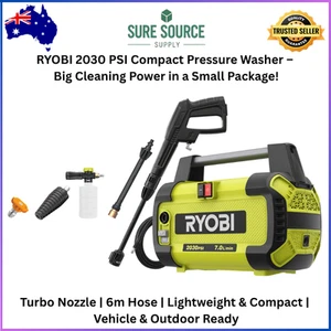 Ryobi 2030 PSI Compact High Pressure Washer RACPWS5 Water Spray Cleaner Electric - Picture 1 of 10