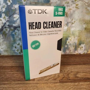 TDK Head Cleaner VHS S-VHS TCL-11 Dry Type Video Cassette Recorder Japan Neu - Bild 1 von 6