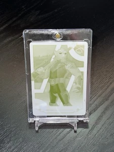 2017 Star Wars Galactic Files Reborn Printing Plate Yellow 1/1 - Picture 1 of 2