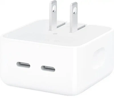 Open Box Apple OEM 35W Compact Power Adapter Dual USB-C Port - Image 1 of 4