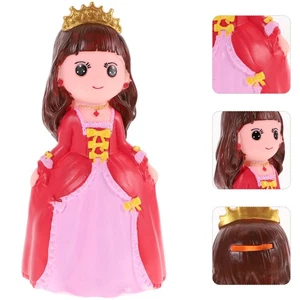 Preciosa olla de ahorro de monedas de dibujos animados para niña bonita olla de escritorio (rosa) - Imagen 1 de 10