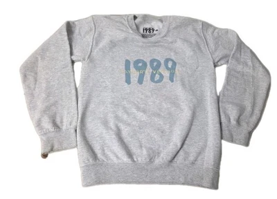 Sudadera Taylor Swift 1989 Spotify Gris Crew Talla Xs 294 Foto 1 de 4