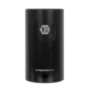 Steelman 1/2-Inch Drive x 1-1/4-Inch Deep 6-Point Impact Socket, 60516 - Picture 1 of 4