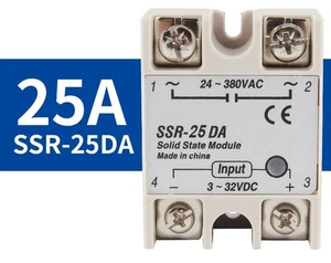 24V-380V 25A 250V SSR-25 DA Solid State Relay Module 3-32V DC To AC - Picture 1 of 1