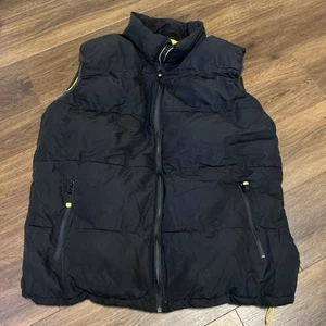 CAT Caterpillar Herren Puffer Gilet Jacke Schwarz Herren 2xl Outdoor Workwear Freizeit - Bild 1 von 7