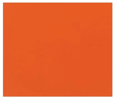 Vintage Mid Century Orange Burst Ceramic Tile 4 1/4” x 4 1/4 - Image 1 of 3