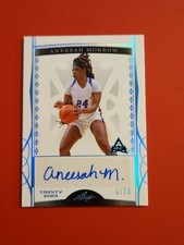 🏀#6/25 2022-23 Leaf Trinity Base Auto Silver Aneesah Morrow ARC
