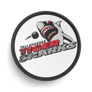 Tallahassee Tiger Sharks Florida Hockey Puck - Foto 1 di 5