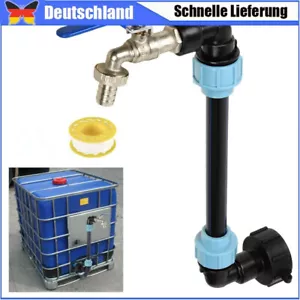 IBC Schwanenhals 3/4" Auslaufhahn Adapter Zubehör Für Container Regenwassertank - Bild 1 von 9