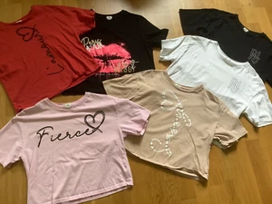 Lovely Bundle of x6 River Island Cropped T-Shirts - 11-12 Years - Picture 1 of 5