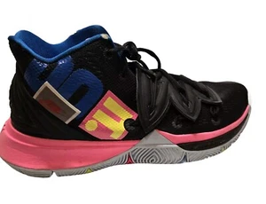 Nike Kyrie 5 EP Mens Size 8 Basketball Shoes Just Do It Black Pink Volt 2019 - Picture 1 of 15