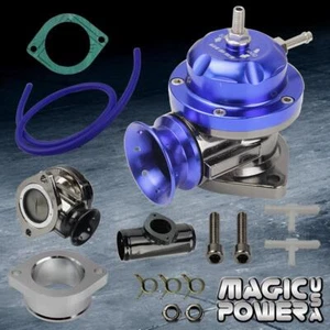 Blue Type RS Blow Off Valve Black 2.5" Aluminum Flange Pipe Adaptor For Nissan - Picture 1 of 1