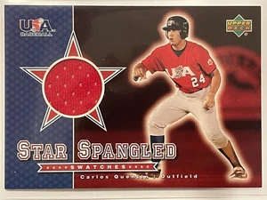 2003 Upper Deck Carlos Quentin Star Spangled Swatches Jersey #SS-CQ Baseball - Picture 1 of 2