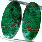 29.60 Cts Chrysocolla Loose Gemstone Oval Cabochon Pair Natural 11X24x5mm