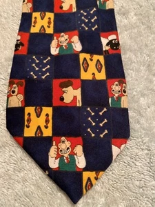 Men’s WALLACE & GROMIT Novelty Tie Stocking Filler Christmas Present Santa M&S - Picture 1 of 6