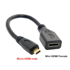 Micro HDMI Male To Mini HDMI Female adapter Cable Cord Convertor Adapter
