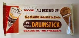 Vintage Ice Cream Drumstick Advertising Window Display Sign - Picture 1 of 1