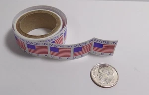 500 Small 5/8" x 5/8" Made in the USA Sticker Labels  Great for Homemade Items - Picture 1 of 4