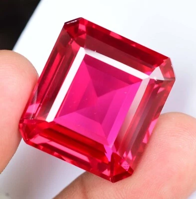 77.65 CT Stunning Natural Mogok Red-Pink Ruby Emerald Certified Loose Gemstone - Image 1 of 4
