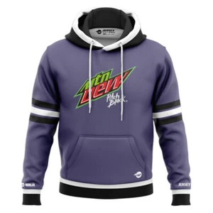 Mountain Dew Pitch Black Purple Performance Hoodie - Bild 1 von 1