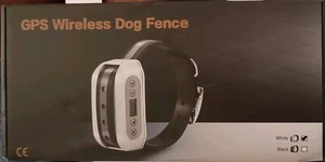 GPS Wireless Dog Fence System Electric Satellite Technology with Collar White - Picture 1 of 4
