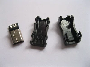 50 pcs 5pin Mini USB Plug Male Connector 5 Pin with Plastic Handle New - Picture 1 of 1