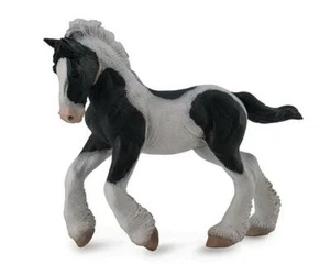 Breyer Pferde Corral Pals schwarz-weiß Piebald Zigeunerfohlen Spielfigur #88770 - Bild 1 von 2
